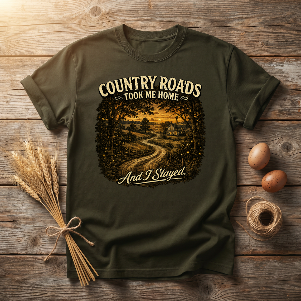 Country Roads Took Me Home And I Stayed Unisex T-Shirt