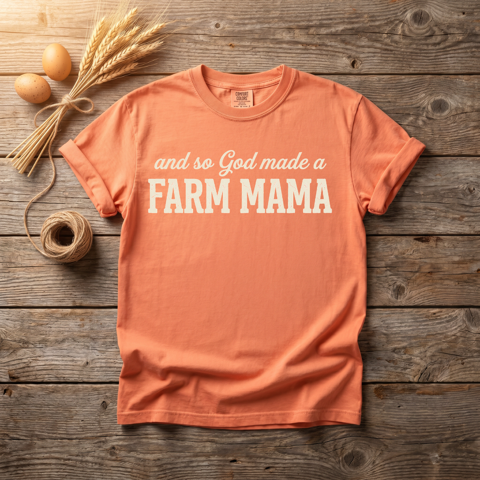 And So God Made a Farm Mama Unisex T-Shirt