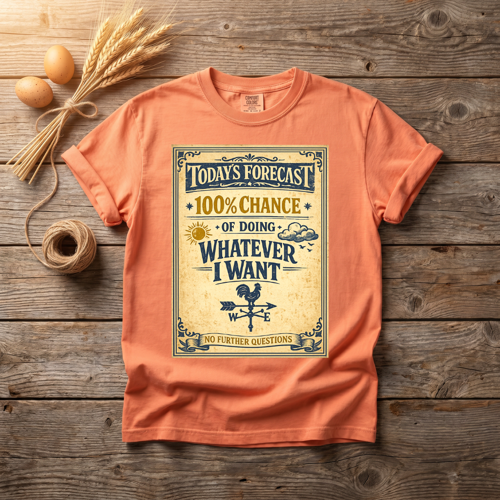 Today's Forecast Whatever I Want Unisex T-Shirt