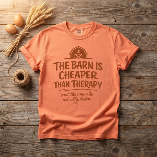 The Barn Is Cheaper Than Therapy Unisex T-Shirt