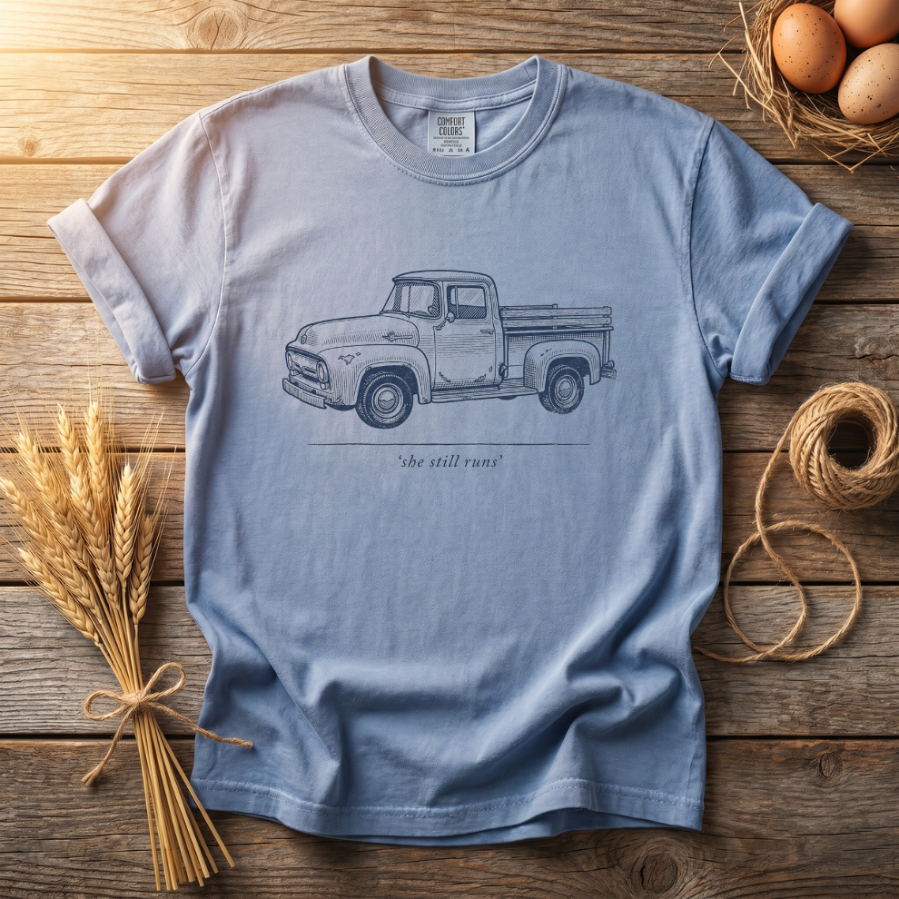 She Still Runs Vintage Truck Unisex T-Shirt