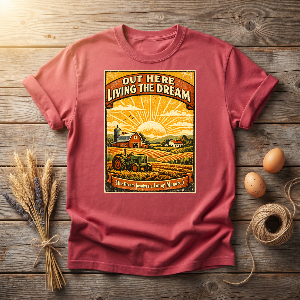 Out Here Living the Dream Farm Unisex T-Shirt