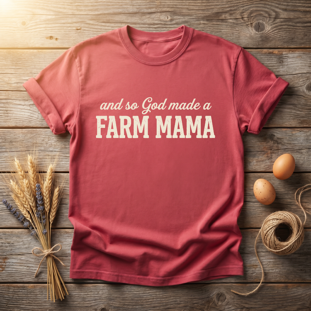 And So God Made a Farm Mama Unisex T-Shirt