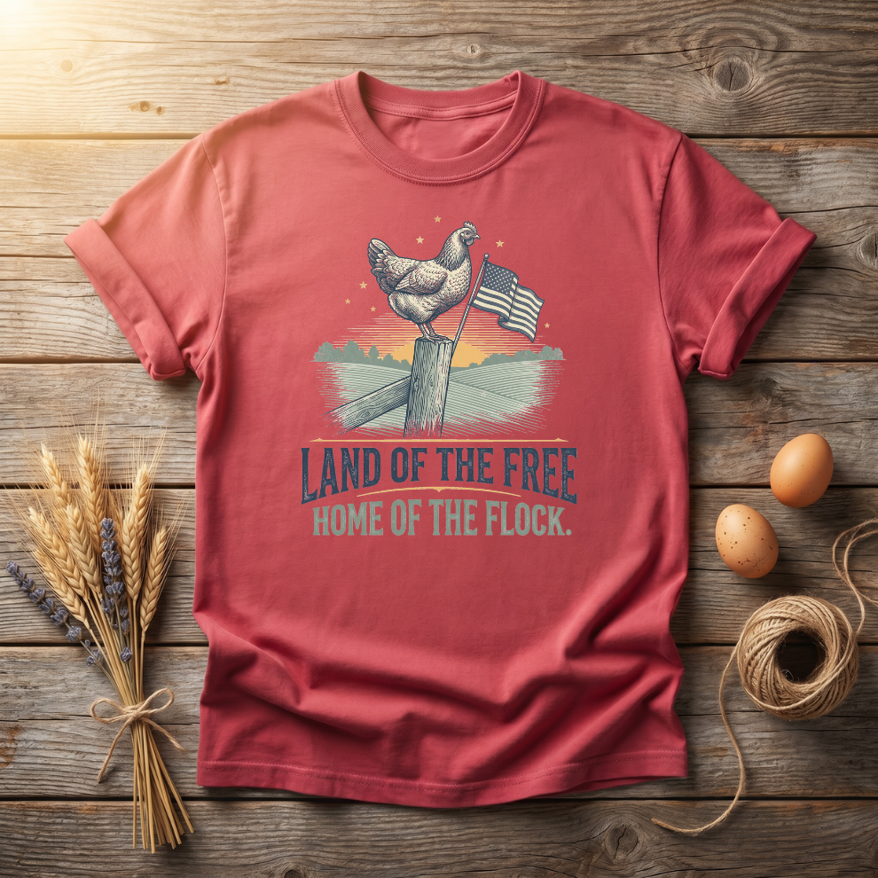 Land of the Free Home of the Flock Unisex T-Shirt