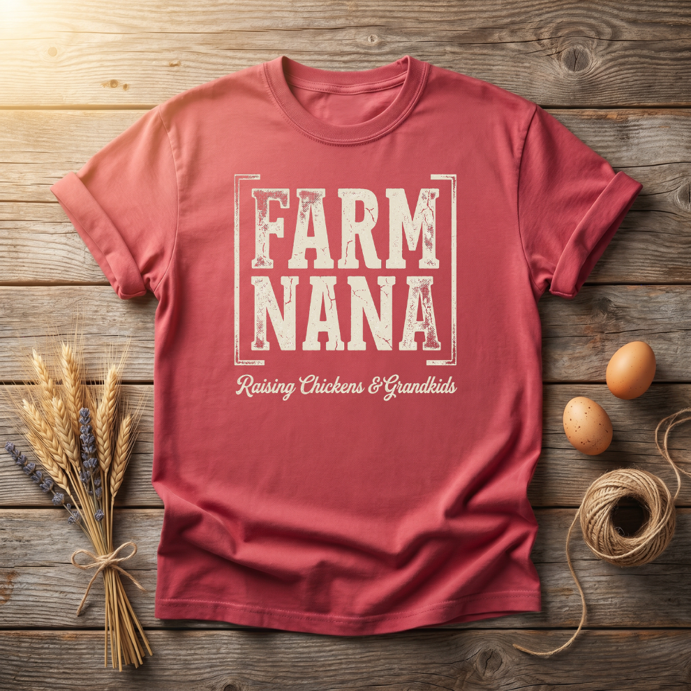 Farm Nana Raising Chickens & Grandkids Unisex T-Shirt